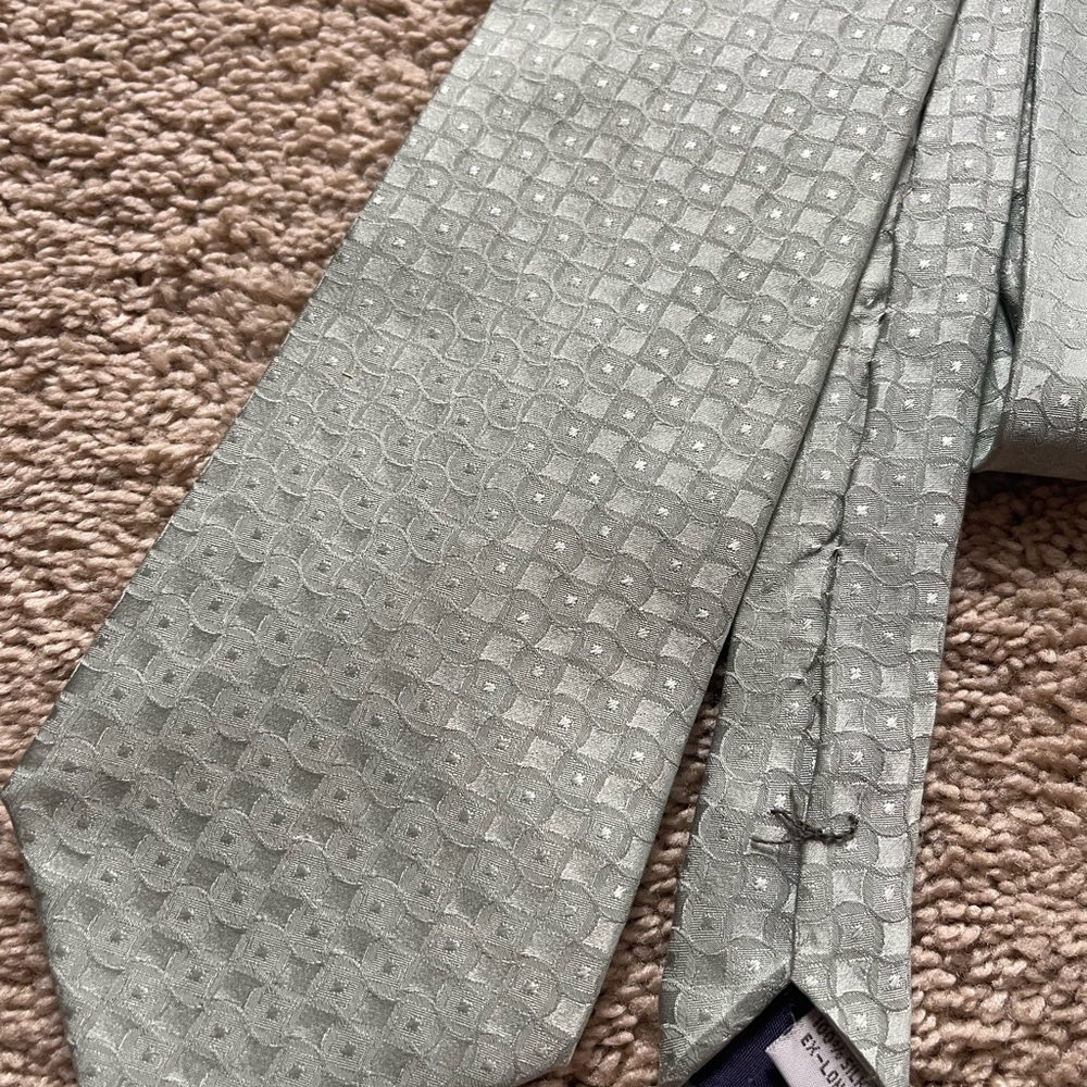 Mint Green 100% Sill Kings Size Tie - Picture 3 of 9